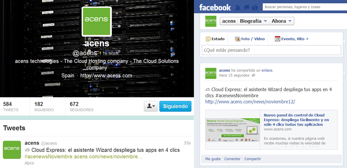 Facebook y Twitter nube acens -blog-de-acens-the-cloud-hosting-company