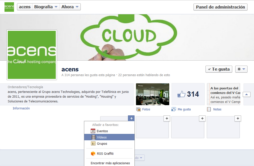 seleccionar video - blog acens the cloud hosting company