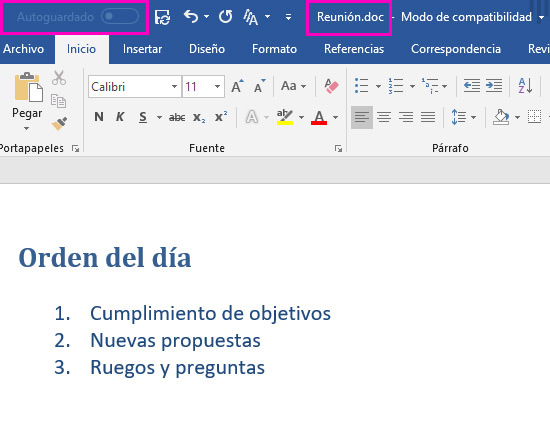 Office 365 guarda automáticamente la versión escritorio de Word, Excel,  PowerPoint… - acens blog